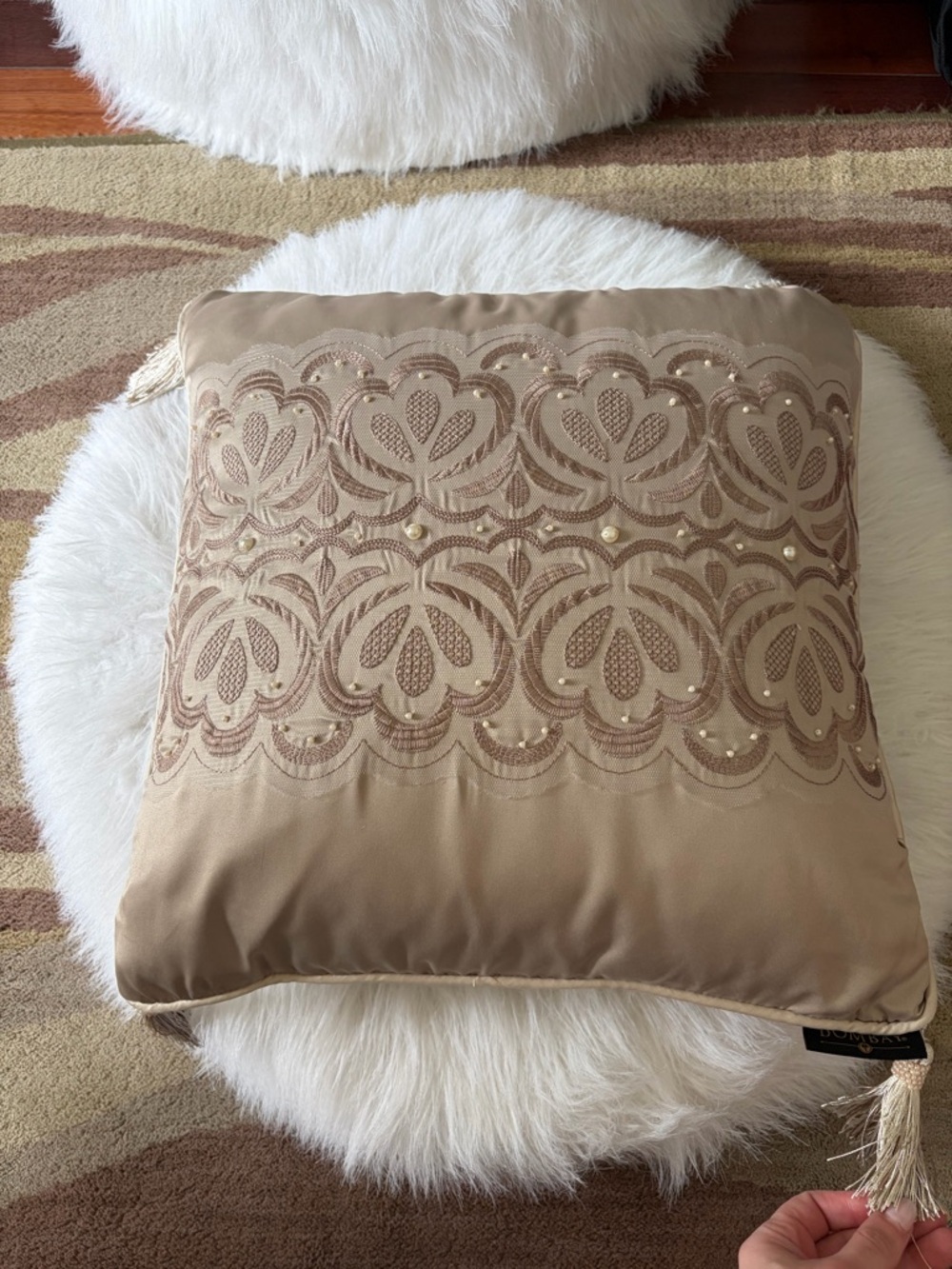 Bombay Champagne Decorative Pillow